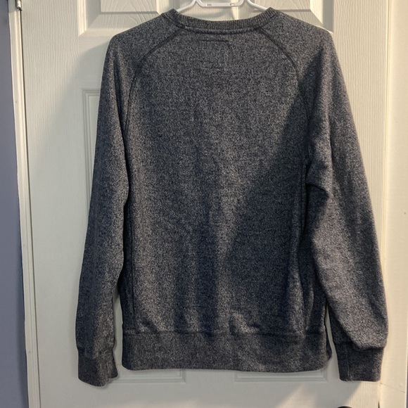 Roots Logo Crewneck Sweater Blue Size Small men's - Picture 3 of 5